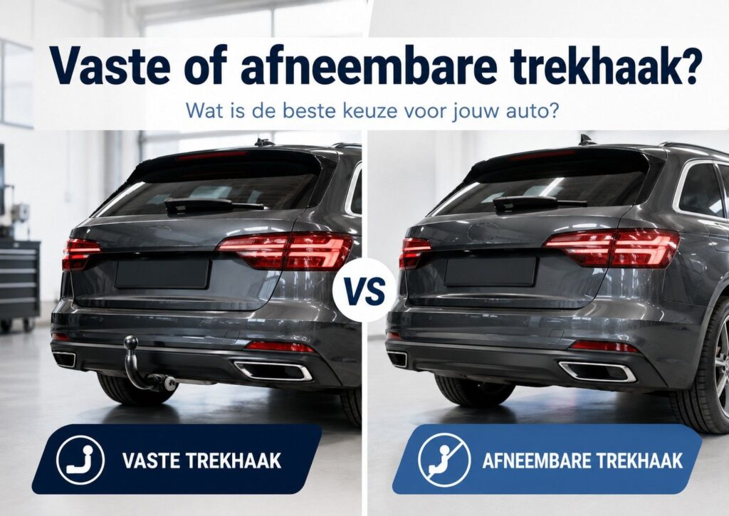 vaste trekhaak of afneembare trekhaak